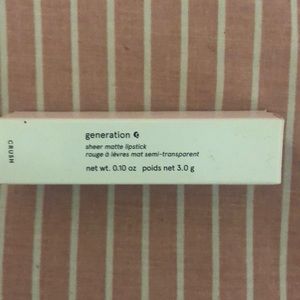 Glossier generation G sheer Matt lipstick